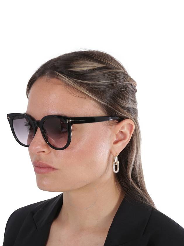 Smoke Gradient Oval Ladies Sunglasses - TOM FORD - BALAAN 3