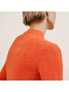 Women s Knit H Logo Wool Long Sleeve Sweater Orange - HERMES - BALAAN 8