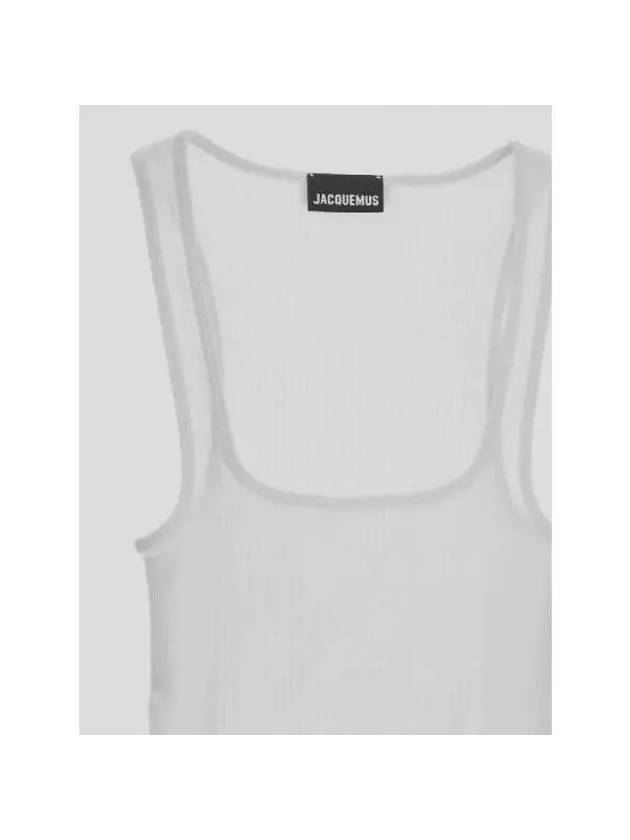 Le Debardeur Caraco Sleeveless White - JACQUEMUS - BALAAN 4