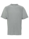 Pleats Short Sleeve T-Shirt Warm Grey - ISSEY MIYAKE - BALAAN 2