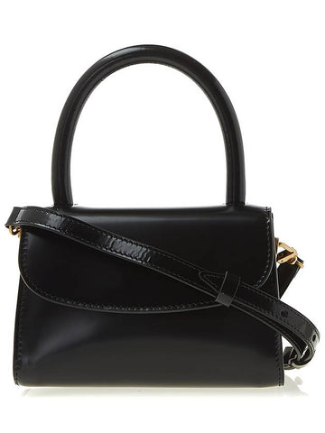 Mini Leather Tote Bag Black - BY FAR - BALAAN 1