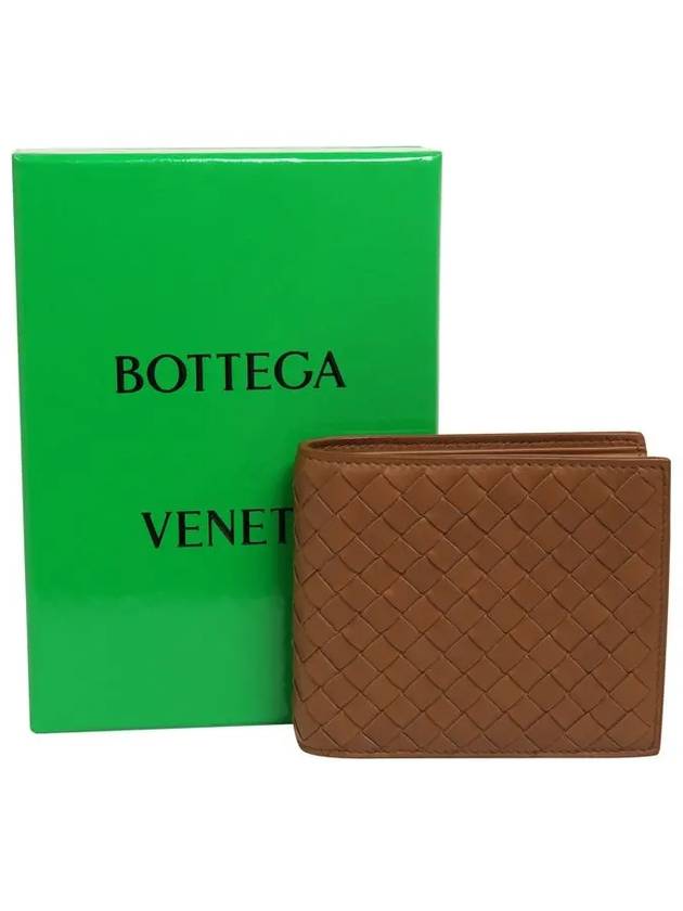 Intrecciato Leather Half Wallet Brown - BOTTEGA VENETA - BALAAN 6