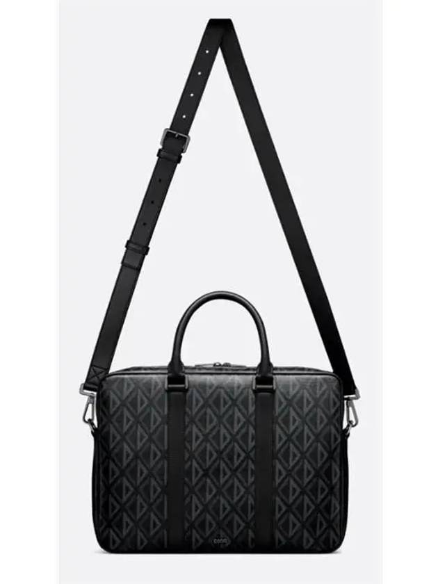 Diamond Zipper Brief Case Black - DIOR - BALAAN 5