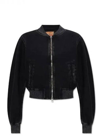 KIDDO denim cropped bomber jacket - DIESEL - BALAAN 1