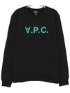 VPC Logo Crew Neck Sweatshirt Black - A.P.C. - BALAAN 3