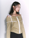 hook off shoulder blouse mustard - GYEOL - BALAAN 2