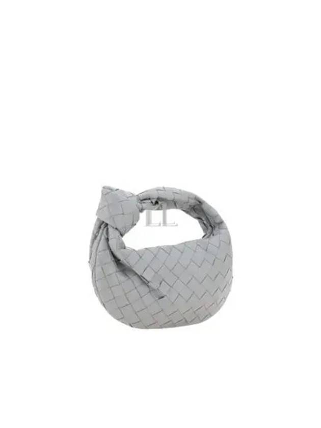 Jodie Intrecciato Small Tote Bag Grey - BOTTEGA VENETA - BALAAN 2