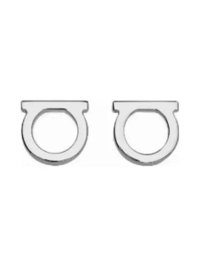 Gancini Earrings Silver - SALVATORE FERRAGAMO - BALAAN 2