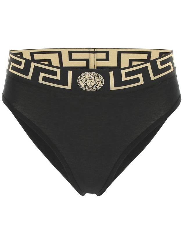 Greca border high waist briefs black - VERSACE - BALAAN 2