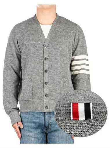 Men s diagonal armband cardigan 270238 - THOM BROWNE - BALAAN 1