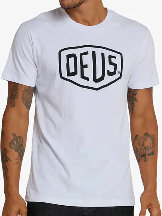 Deus Men s Shield Short Sleeve T Shirt White DMW41808E WHT - DEUS EX MACHINA - BALAAN 2