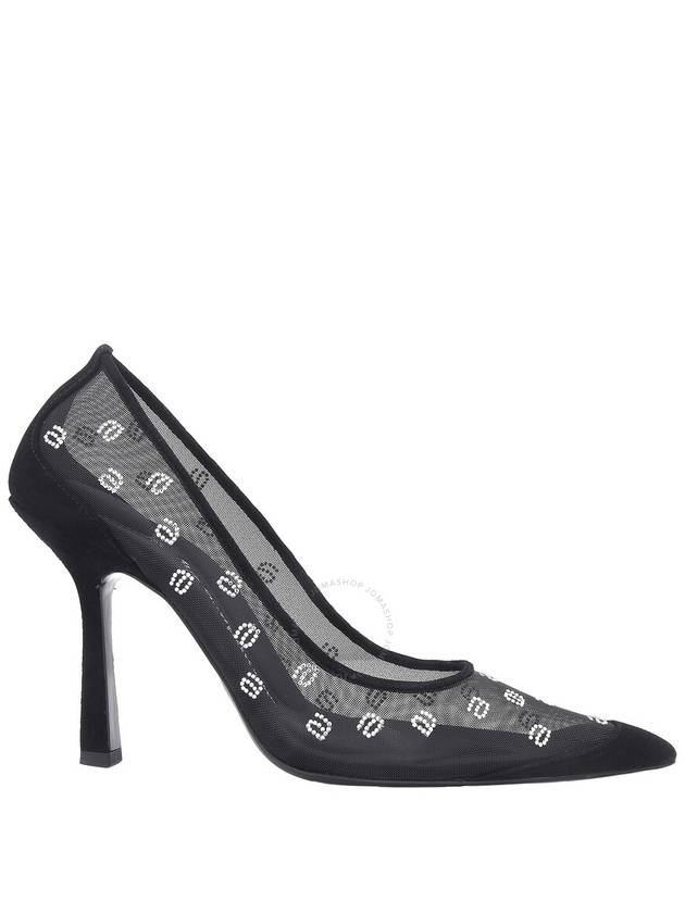 T by Alexander Wang Black Delphine 105 Crystal Pumps, Brand Size 37 ( US Size 7 ) - ALEXANDER WANG - BALAAN 1