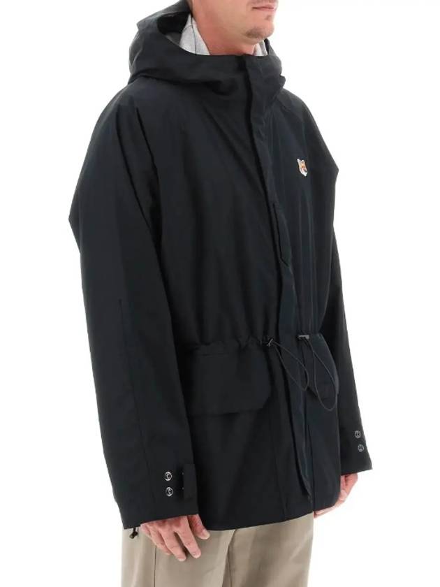 x Barber logo patch reversible hooded jacket - MAISON KITSUNE - BALAAN 2