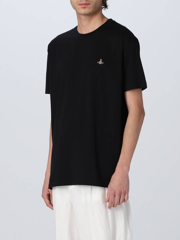 Chest ORB Logo Short Sleeve T-Shirt Black - VIVIENNE WESTWOOD - BALAAN 8