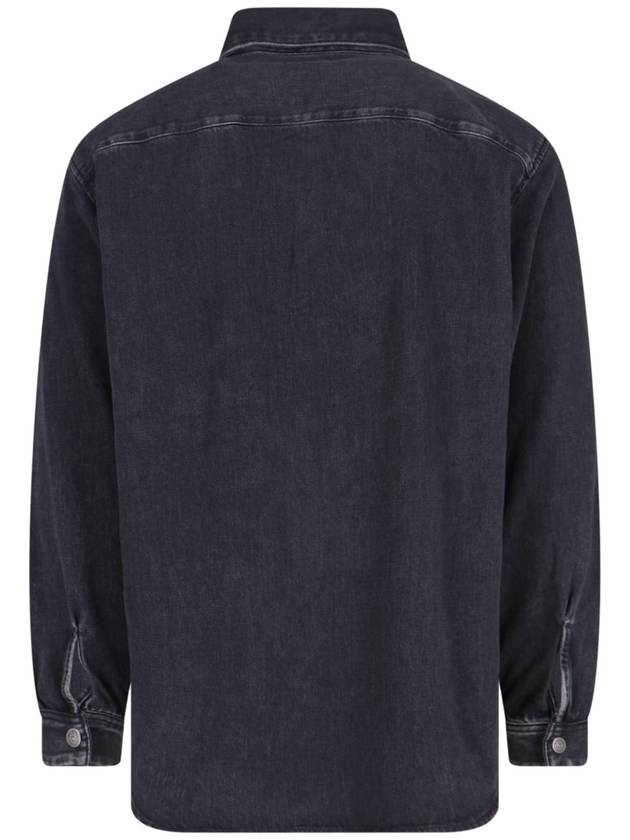 Simply Denim Long Sleeve Shirt Black - DIESEL - BALAAN 3