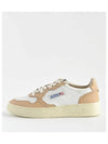 Women's Medalist Bi-Color Low-Top Sneakers Beige - AUTRY - BALAAN 2