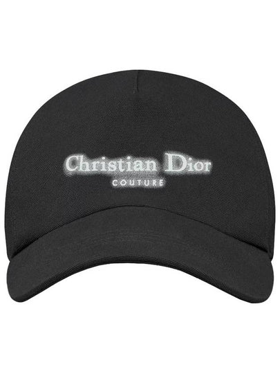 Halo Effect Logo Couture Ball Cap Black - DIOR - BALAAN 2