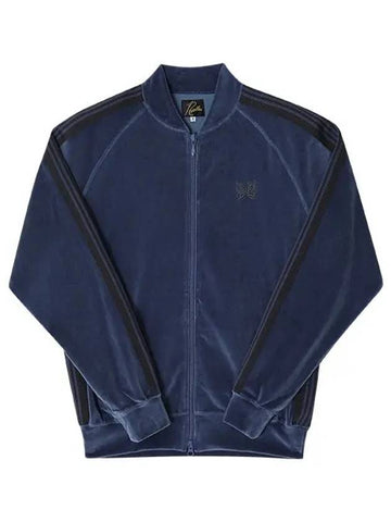 NS251 B Smoke Blue R C Velor Track Men s Jacket - NEEDLES - BALAAN 1