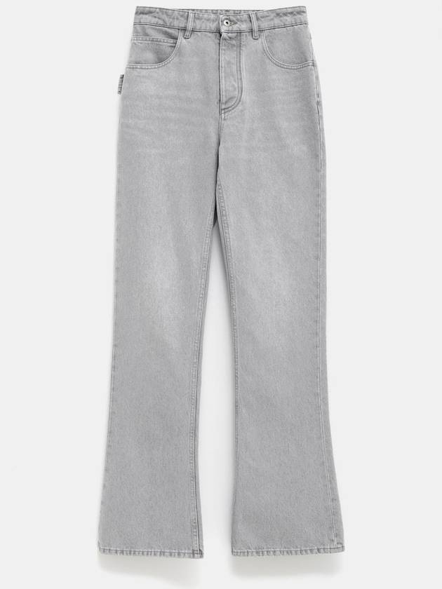 Flare Denim Jeans Light Grey Wash - BOTTEGA VENETA - BALAAN 2