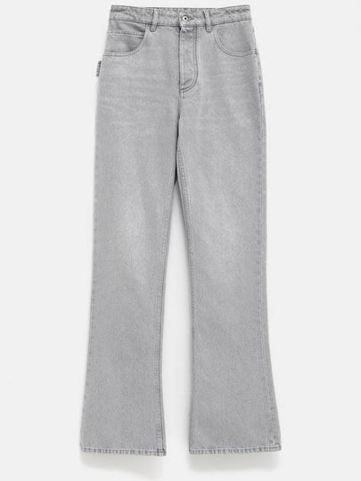 Flare Denim Jeans Light Grey Wash - BOTTEGA VENETA - BALAAN 2