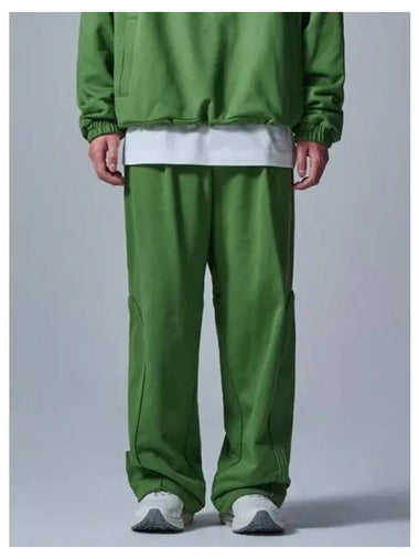 Jersey Wide Track Pants Olive Domestic Product GM0024040249945 - JUUN.J - BALAAN 1