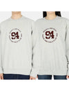 94Trek Cotton Sweatshirt Oatmeal Merlot 94 TRACK FIELD FLOCKED - SPORTY & RICH - BALAAN 1