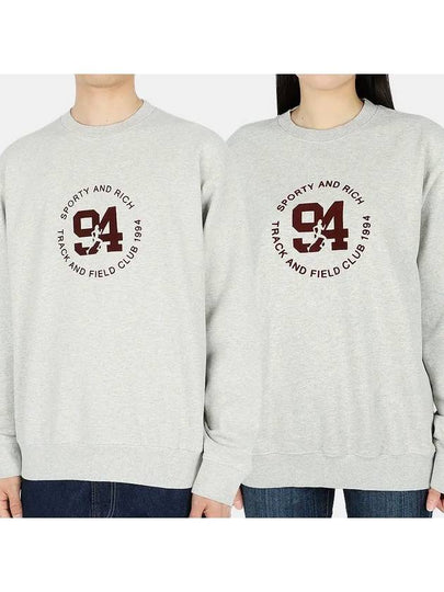 94Trek Cotton Sweatshirt Oatmeal Merlot 94 TRACK FIELD FLOCKED - SPORTY & RICH - BALAAN 2