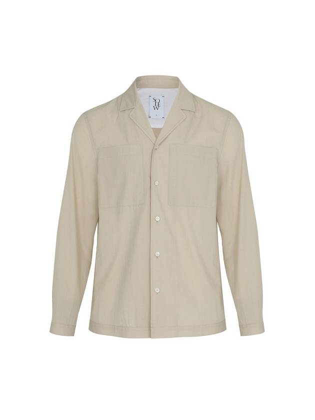 Outer Long Sleeve Shirt Beige - SOLEW - BALAAN 2