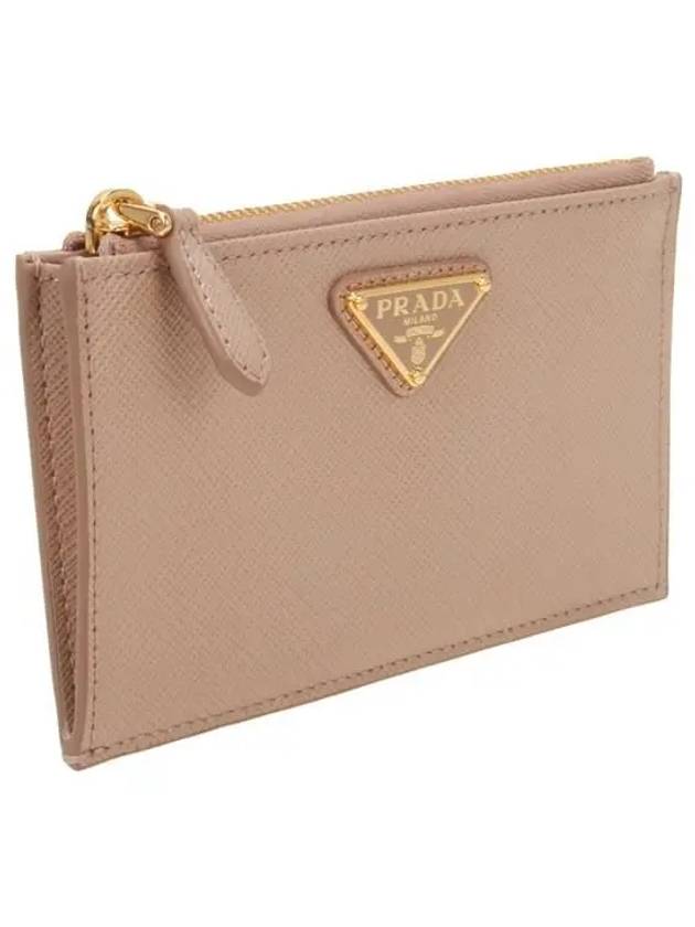 Saffiano Leather Card Wallet Pink - PRADA - BALAAN 3