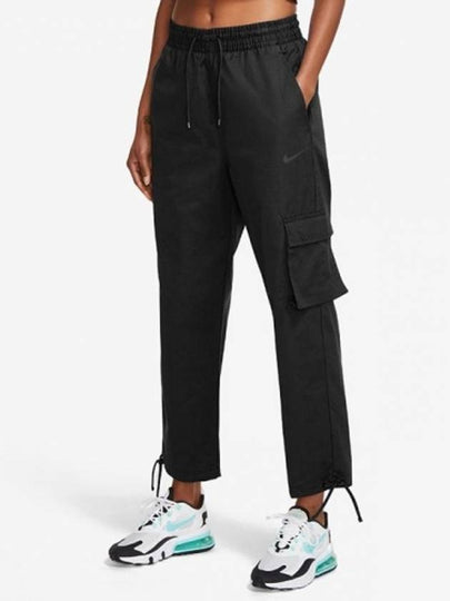 NSW Icon Plush Cargo Straight Pants Black - NIKE - BALAAN 2