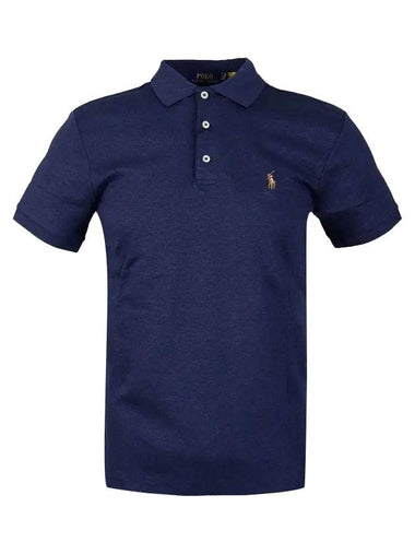 Pony Logo PK Shirt Blue - POLO RALPH LAUREN - BALAAN 1