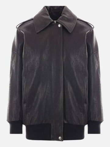 NB26 Women's Leather Jacket - ALEXANDER MCQUEEN - BALAAN 1