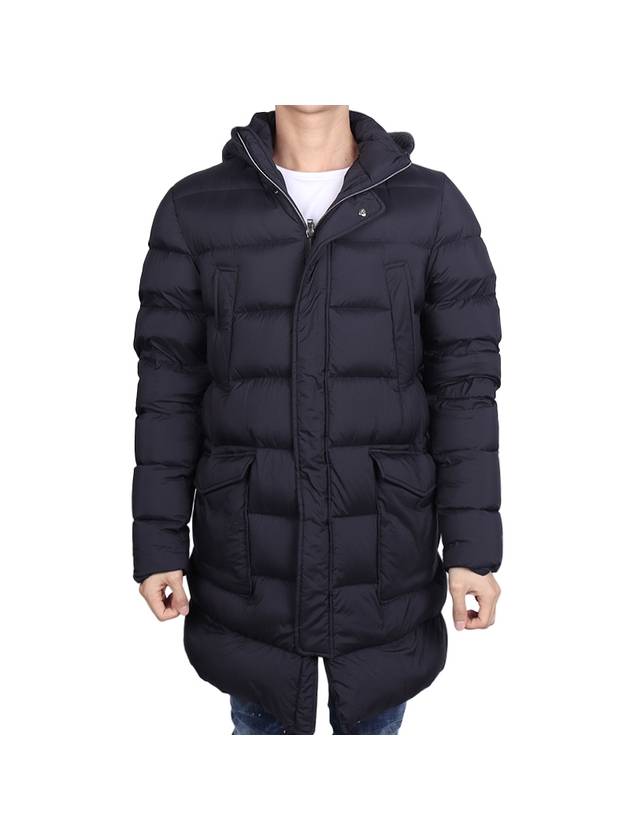 Hooded Down Padding Navy - HERNO - BALAAN 1