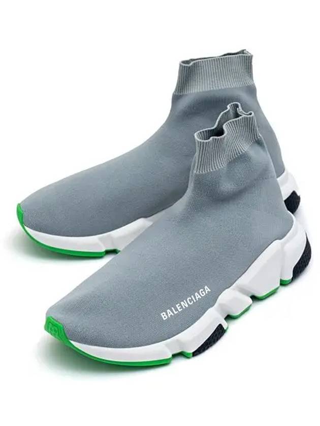 Men's Speed Trainer High Top Sneakers Grey - BALENCIAGA - BALAAN 2