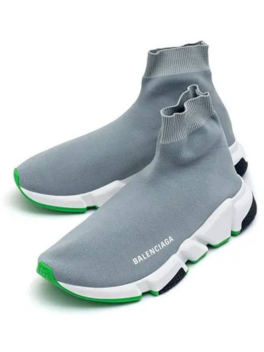 Men's Speed Trainer High Top Sneakers Grey - BALENCIAGA - BALAAN 2