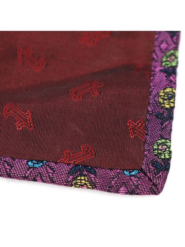 100 silk purple flower pattern tie - A. TESTONI - BALAAN 5