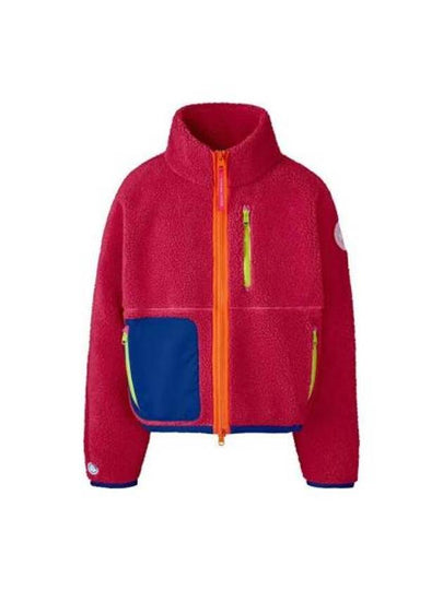 Paola Pivi Fleece Zip-Up Jacket Red - CANADA GOOSE - BALAAN 2