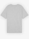 Handwriting Comfort Short Sleeve T-Shirt Light Grey Melange - MAISON KITSUNE - BALAAN 3