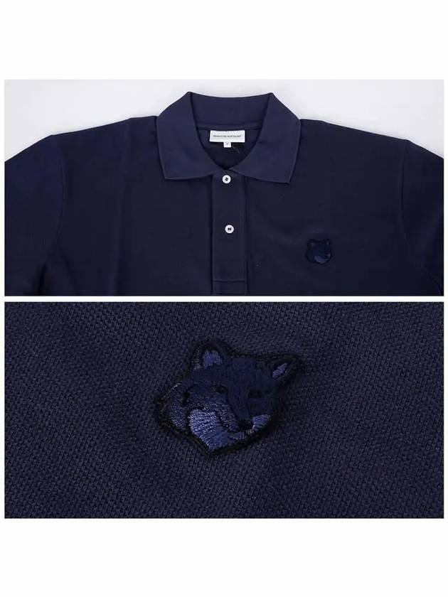 Bold Fox Head Patch Comfort Polo Shirt Ink Blue - MAISON KITSUNE - BALAAN 6