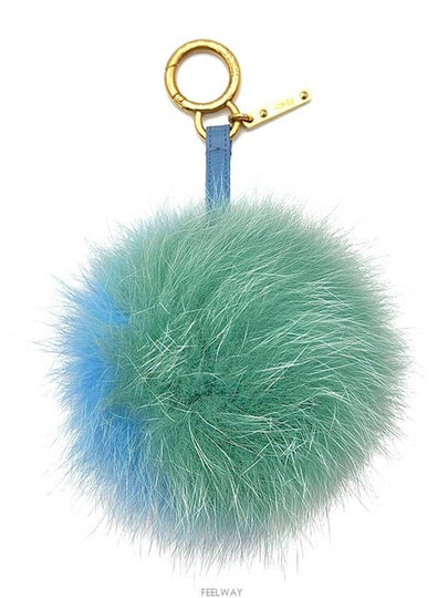 Pom fur key ring and bag charm - FENDI - BALAAN 2