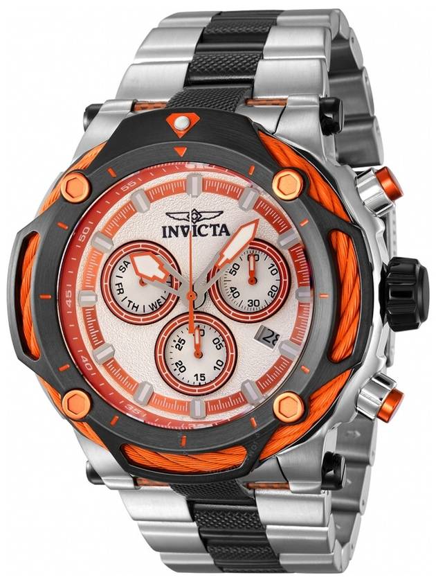 Invicta Bolt Chronograph Quartz Silver Dial Men's Watch 42198 - INVICTA - BALAAN 1