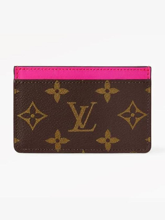 Monogram Simple PM Card Holder Card Wallet Fuchsia M82873 - LOUIS VUITTON - BALAAN 2