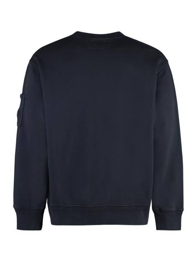 Cotton Diagonal Fleece Lens Sweatshirt Navy - CP COMPANY - BALAAN 3