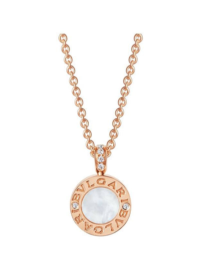 Round Pendant Necklace Pink Gold - BVLGARI - BALAAN 2