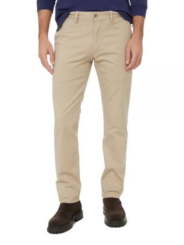 Logo Slim Fit Straight Pants Beige - POLO RALPH LAUREN - BALAAN 2