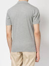 Men's Three Stripes Pocket Mercerized Short Sleeve Polo Shirt Light Grey - THOM BROWNE - BALAAN 5