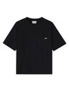 Logo Patch Short Sleeve T-Shirt Black - ACNE STUDIOS - BALAAN 1