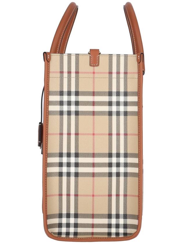 Freya Medium Tote Bag Brown Archive Beige - BURBERRY - BALAAN 6