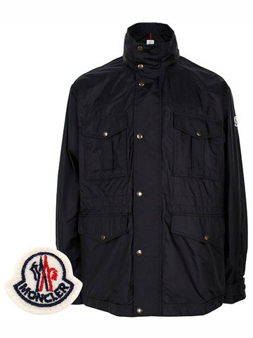 Black Okab Windbreaker Rain Jacket 999 00642 - MONCLER - BALAAN 1