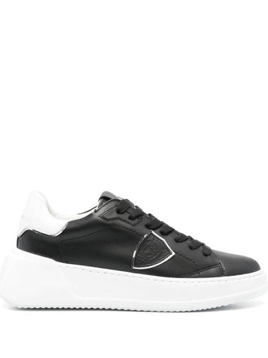 Philippe Model Calf Leather Tres Temple Sneakers - PHILIPPE MODEL - BALAAN 1